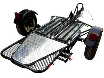 Single-Rail Motorcycle Transport Trailer